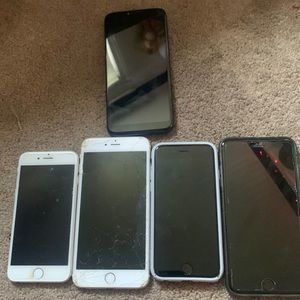 I have 4 iPhones and 1 cricket  phone